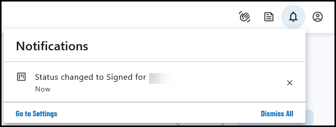 Expanded notification window showing the details.